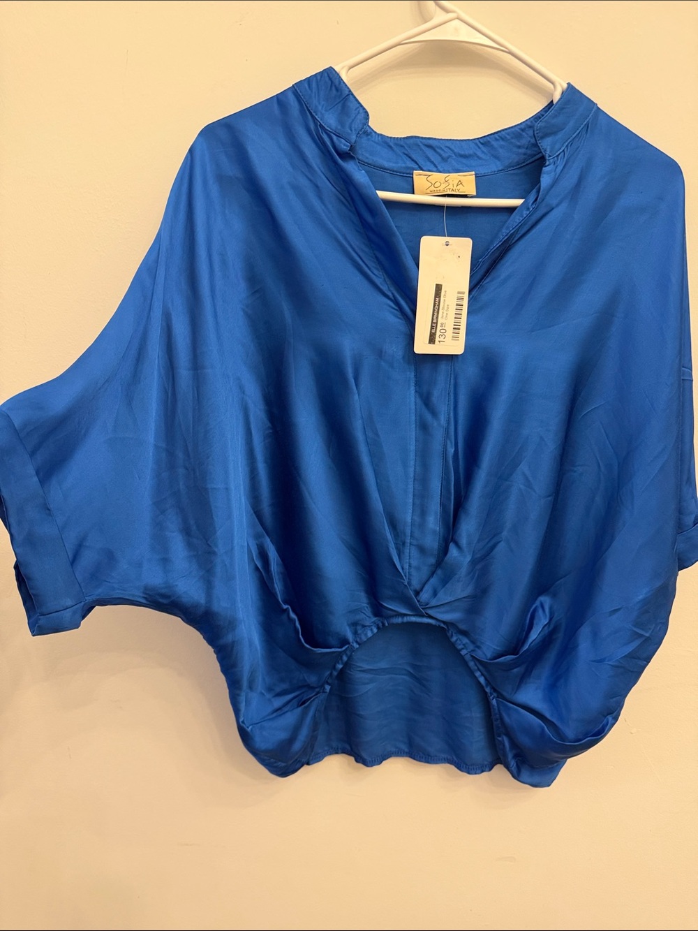 Sofia Collections
(Made in Italy).
Jane Blouse. Royal Blue